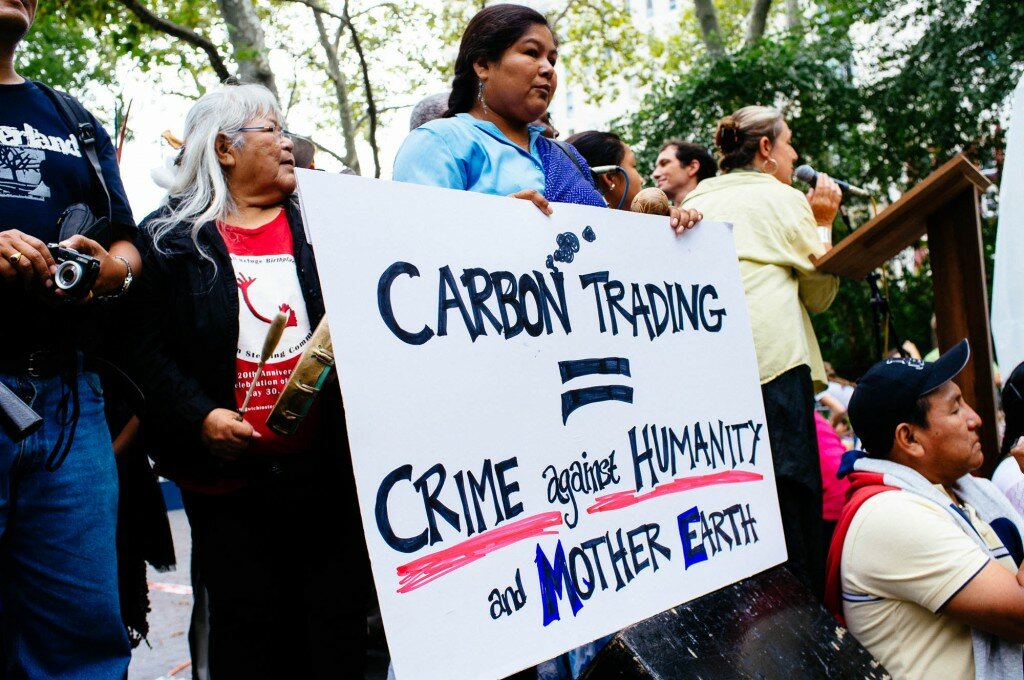 À New-York, une manifestation de représentants indigènes pour la défense de la « Terre Mère », en 2011.